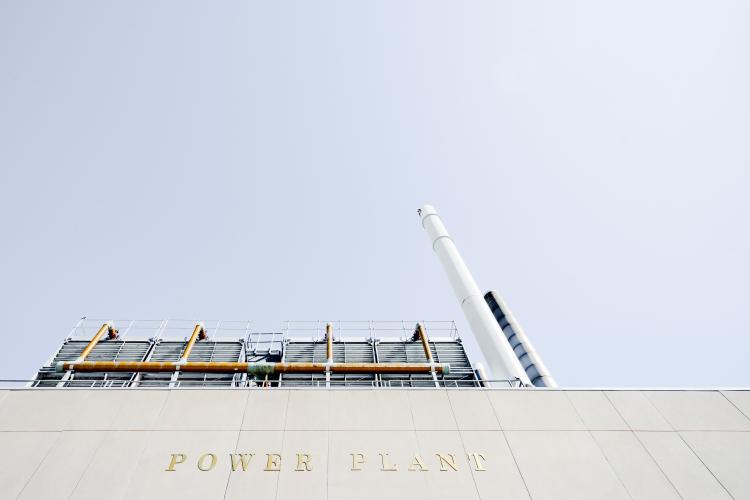 a grey power plant 