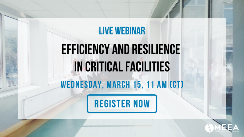 Efficiency & Resilience in Critical Facilities webinar