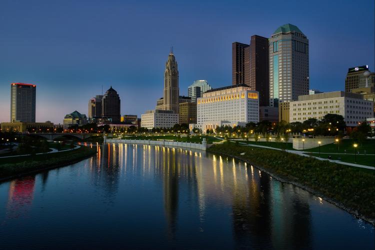 columbus ohio at night