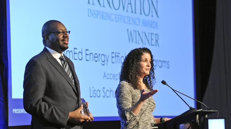 awardees accepting the Inspiring Efficiency Innovation award