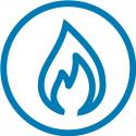 blue flame icon